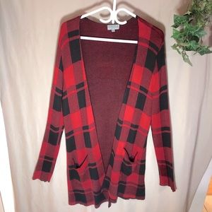 Red Plaid Flannel Cardigan ❣️